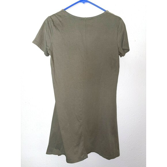 NWT Johnny Was Letty Olive Green Embroidered Woven Tunic Top Size XS - Picture 9 of 10